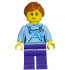 Roller Coaster Rider - Female, Bright Light Blue Hoodie, Dark Purple Legs, Dark Orange Ponytail – ГРАДСКИ