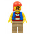 Pirate Man, Striped Red and White Shirt Under Blue Vest, Red Bandana, Left Eye Patch and 3 Gold Teeth, Dark Tan Legs – ГРАДСКИ