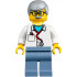 Veterinarian Dr. Jones with Light Bluish Gray Hair, Glasses, Red Stethoscope and Sand Blue Legs – ГРАДСКИ
