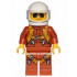 Pilot - Dark Orange Jumpsuit, Dark Orange Legs with Straps, White Helmet, Trans-Clear Visor, Black and Silver Sunglasses – ГРАДСКИ