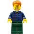 Man with Plaid Button Shirt, Dark Green Legs, Dark Orange Hair – ГРАДСКИ