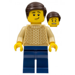 Male with Tan Knit Sweater, Dark Blue Legs and Dark Brown Hair – ГРАДСКИ