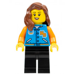 Female with Sports Jacket, Black Legs, Reddish Brown Hair – ГРАДСКИ