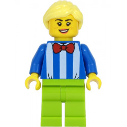 Fairground Worker - Female, White Stripes and Red Bow Tie, Lime Legs, Bright Light Yellow Hair – ГРАДСКИ