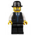 Accountant - Male, Black Vest with Blue Striped Tie, Black Legs, Black Bowler Hat, Beard – ГРАДСКИ