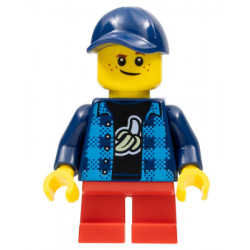 Boy - Dark Blue Banana Shirt, Red Short Legs, Crooked Dark Blue Cap – ГРАДСКИ