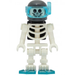 Skeleton - Diver, Black Air Tanks, Dark Turquoise Flippers, Dark Bluish Gray Helmet – ГРАДСКИ