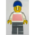 Taquero - Male, White Sweater with Red Horizontal Stripes, Dark Bluish Gray Legs, Blue Cap – ГРАДСКИ