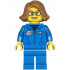 Space Scientist - Female, Dark Azure Jumpsuit, Medium Nougat Hair, Glasses, Open Mouth Smile – ГРАДСКИ