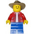 Child - Red Letterman Jacket, Blue Medium Legs, Dark Tan Fedora Hat – ГРАДСКИ