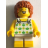 Child - Girl, White Halter Top with Green Apples and Lime Spots, White Short Legs with Yellow Feet,  – ГРАДСКИ