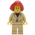 Tudor House Patron / Food Critic - Tan Jacket and Legs, Red Hat with Hair, Soft Folded Brim – ГРАДСКИ