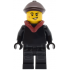 Tudor House Chimney Sweep - Black Torso and Legs with Dark Bluish Gray Pockets, Dark Brown Flat Cap, Dark Red Hood Folded Down – ГРАДСКИ