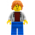 Gamer - Male, Light Bluish Gray Hoodie, Blue Legs, Dark Orange Hair – ГРАДСКИ