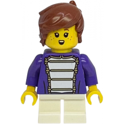 Shopping Street Child - Boy, Dark Purple Marching Band Jacket, White Short Legs, Reddish Brown Hair – ГРАДСКИ
