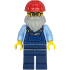 Shopping Street Plumber - Male, Bright Light Blue Shirt, Dark Blue Overalls and Legs, Red Construction Helmet – ГРАДСКИ