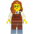 Shopping Street Carpenter - Female, White Shirt, Reddish Brown Apron, Sand Blue Legs, Dark Orange Hair – ГРАДСКИ