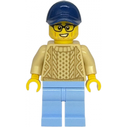Shopping Street Furniture Mover - Male, Tan Sweater, Bright Light Blue Legs, Dark Blue Cap – ГРАДСКИ