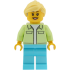 Ferris Wheel Operator - Female, Yellowish Green Jacket over White Shirt, Medium Azure Legs, Bright Light Yellow Hair Ponytail, Hearing Aid – ГРАДСКИ
