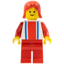 Vertical Lines Red & Blue - Red Arms - Red Legs, Red Female Hair – ГРАДСКИ