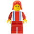 Vertical Lines Red & Blue - Red Arms - Red Legs, Red Female Hair – ГРАДСКИ