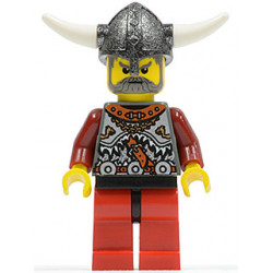 Viking Red Chess Bishop - Horns Glued to Helmet – ВИКИНГИ