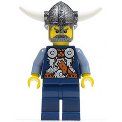 Viking Blue Chess Bishop - Horns Glued to Helmet – ВИКИНГИ