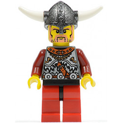 Viking Red Chess Pawn - Horns Glued to Helmet – ВИКИНГИ