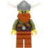 Viking Warrior - Male, Medium Nougat Leather Armor, Dark Orange Beard and Legs, Flat Silver Helmet – ВИКИНГИ
