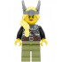 Viking Warrior - Female, Dark Bluish Gray and Silver Armor, Olive Green Legs, Bright Light Yellow Hair with Winged Tiara – ВИКИНГИ