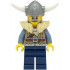 Viking Warrior - Male, Dark Tan Jacket with Tan Fur, Dark Blue Legs, Flat Silver Helmet – ВИКИНГИ