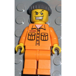 Police - World City Jail Prisoner 50380 Medium Orange Jumpsuit, Dark Gray Knit Cap – ГРАДСКИ