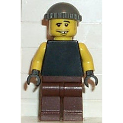 Plain Black Torso with Yellow Arms, Brown Legs, Dark Gray Knit Cap – ГРАДСКИ