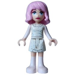 Enid Sinclair - White Sparkling Dress – УЕНЗДЕЙ