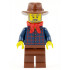 Gold Prospector - Male, Dark Blue Plaid Button Shirt, Reddish Brown Legs, Reddish Brown Fedora Hat, Red Bandana, Beard – ЗАПАДНИ