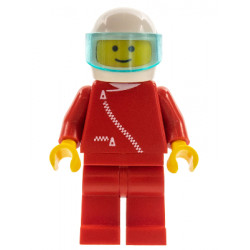 Jacket with Zipper - Red, Red Legs, White Helmet, Trans-Light Blue Visor – ГРАДСКИ