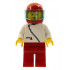 Jacket with Zipper - White, Red Legs, Red Helmet, Trans-Light Blue Visor – ГРАДСКИ