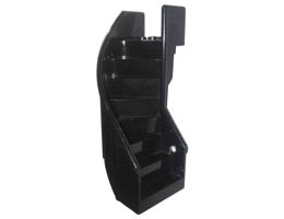 Stairs 6 x 6 x 9 1/3 Curved Enclosed: {черен}