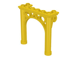 Arch 2 x 6 x 5 Ornamented: {ярко жълт}