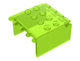 Windscreen 4 x 4 x 2 Canopy Extender with Hinges: {прозрачно флуорисциращо зелен}