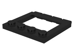 Hinge Vehicle Roof 4 x 4 Sunroof: {черен}