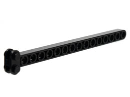 Crane Arm Center (Technic Beam 1 x 16): {черен}