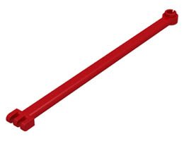 Hinge Bar 12L with 3 Fingers and Open End Stud: {ярко червен}