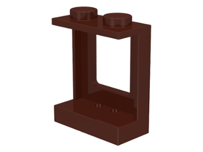 Window 1 x 2 x 2 Plane, Single Top Hole and Double Bottom Holes for Glass: {метално земно оранжев}