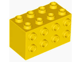Кубче с пъпки 2X4x2: {ярко жълт}