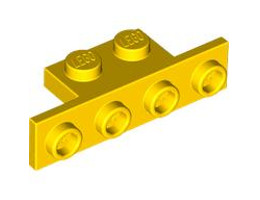 Ъглова плочка 1X2/1X4 (*) : {ярко жълт}