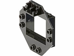 Hinge Window Frame 1 x 4 x 3 with Octagonal Panel: {черен}