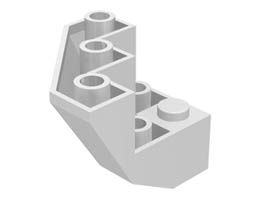 Brick, Modified Facet 3 x 3 x 2 Bottom: {бял}
