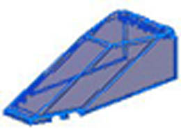 Windscreen 10 x 4 x 2 1/3 Canopy : {прозрачно син}