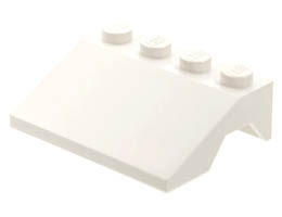 Vehicle, Mudguard 3 x 4 Slope: {бял}